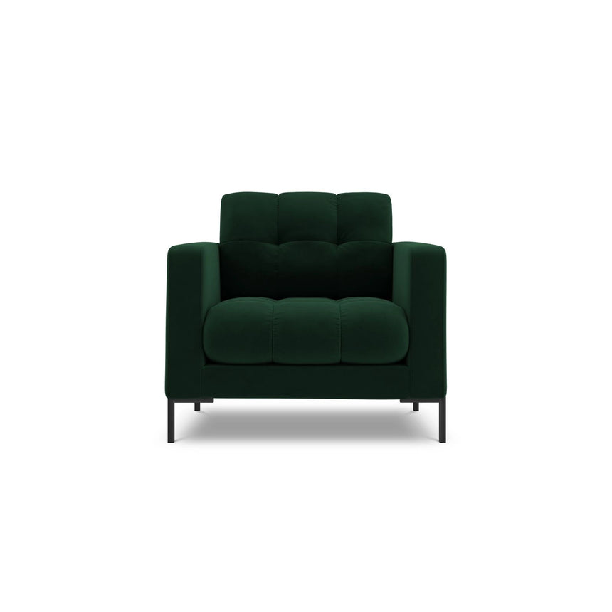 Bali Sessel aus Samt in Flaschengrün (Bluvel 78), 87x96x75 cm von Cosmopolitan Design – Bild 1