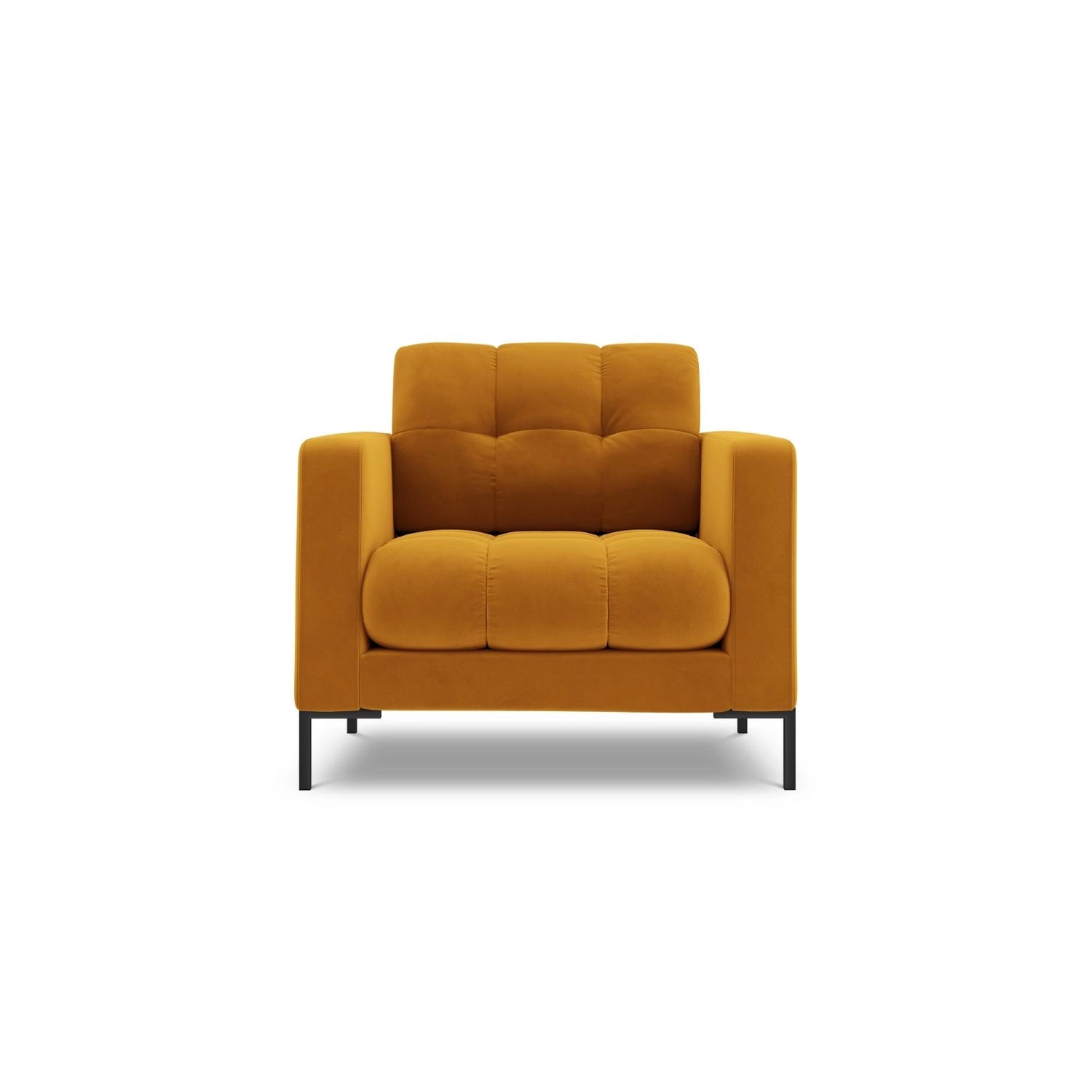Bali Sessel aus Samt in Gelb (Bluvel 68), 87x96x75 cm von Cosmopolitan Design – Bild 1