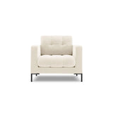 Bali Sessel aus Samt in Hellbeige (Bluvel 22), 87x96x75 cm von Cosmopolitan Design – Bild 1