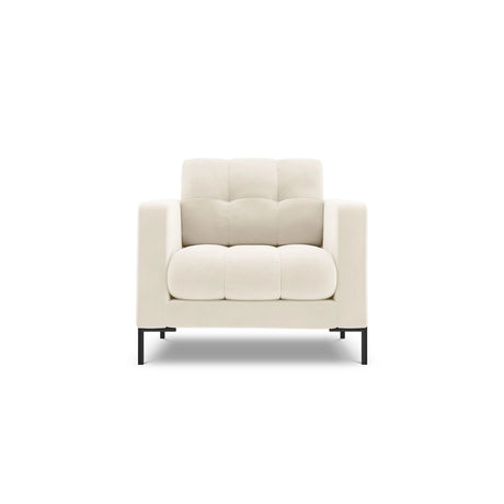 Bali Sessel aus Samt in Hellbeige (Bluvel 22), 87x96x75 cm von Cosmopolitan Design – Bild 1