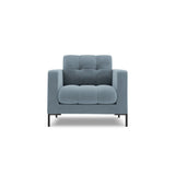 Bali Sessel aus Samt in Hellblau (Bluvel 06), 87x96x75 cm von Cosmopolitan Design – Bild 1