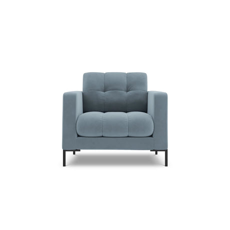 Bali Sessel aus Samt in Hellblau (Bluvel 06), 87x96x75 cm von Cosmopolitan Design – Bild 1