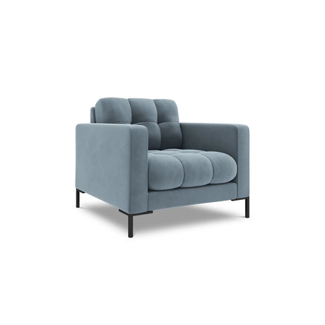 Bali Sessel aus Samt in Hellblau (Bluvel 06), 87x96x75 cm von Cosmopolitan Design – Bild 4
