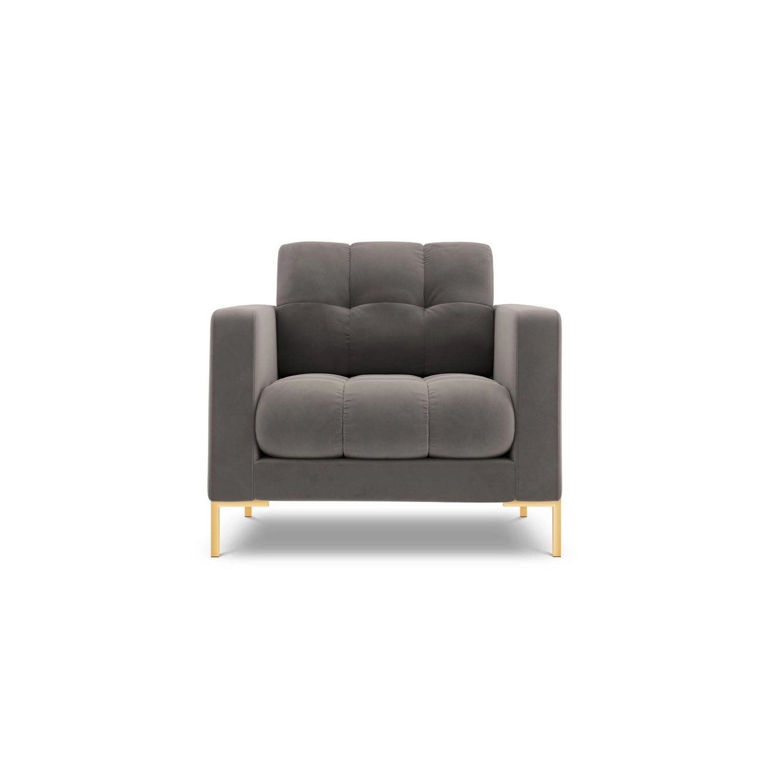 Bali Sessel aus Samt in Hellgrau (Bluvel 13), 87x96x75 cm von Cosmopolitan Design – Bild 1