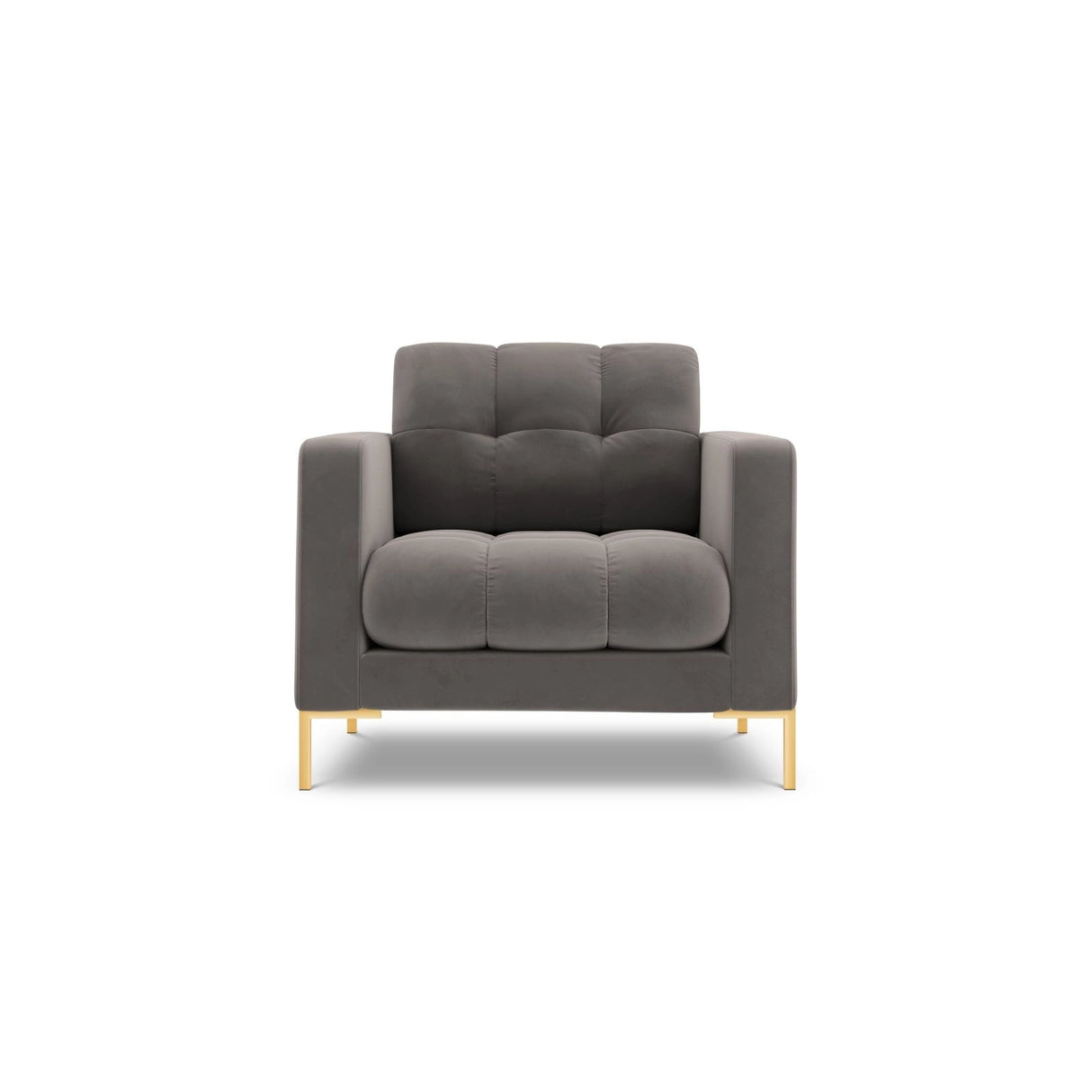 Bali Sessel aus Samt in Hellgrau (Bluvel 13), 87x96x75 cm von Cosmopolitan Design – Bild 1