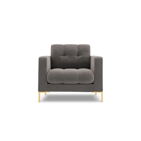 Bali Sessel aus Samt in Hellgrau (Bluvel 13), 87x96x75 cm von Cosmopolitan Design – Bild 1