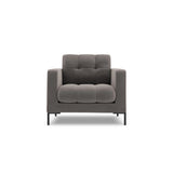 Bali Sessel aus Samt in Hellgrau (Bluvel 13), 87x96x75 cm von Cosmopolitan Design – Bild 1