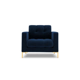 Bali Sessel aus Samt in Königsblau (Bluvel 86), 87x96x75 cm von Cosmopolitan Design – Bild 1