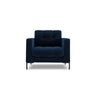 Bali Sessel aus Samt in Königsblau (Bluvel 86), 87x96x75 cm von Cosmopolitan Design – Bild 1
