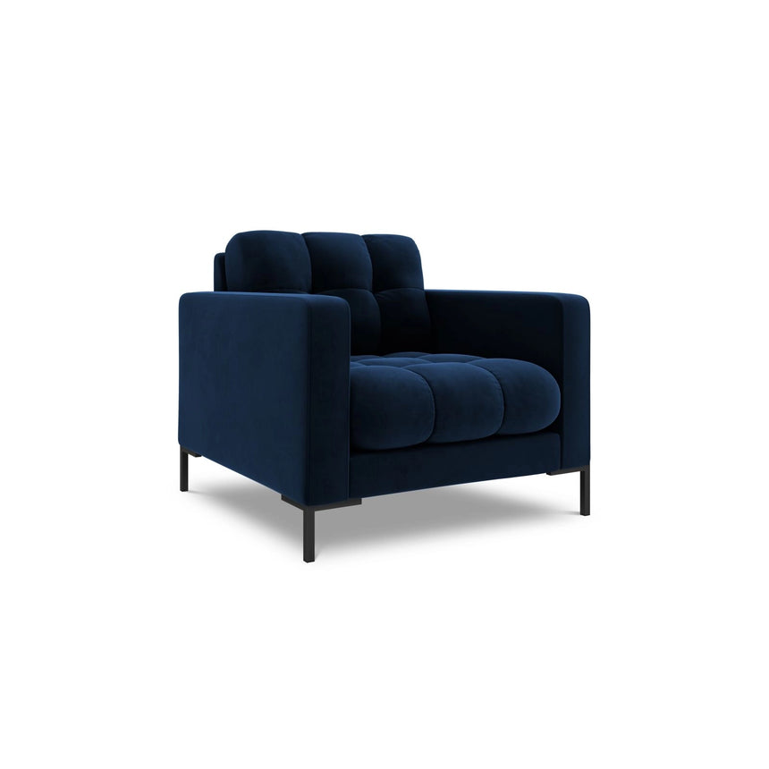 Bali Sessel aus Samt in Königsblau (Bluvel 86), 87x96x75 cm von Cosmopolitan Design – Bild 4