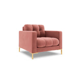 Bali Sessel aus Samt in Rosa (Bluvel 52), 87x96x75 cm von Cosmopolitan Design – Bild 4