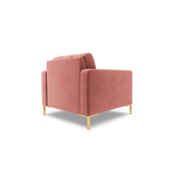 Bali Sessel aus Samt in Rosa (Bluvel 52), 87x96x75 cm von Cosmopolitan Design – Bild 5