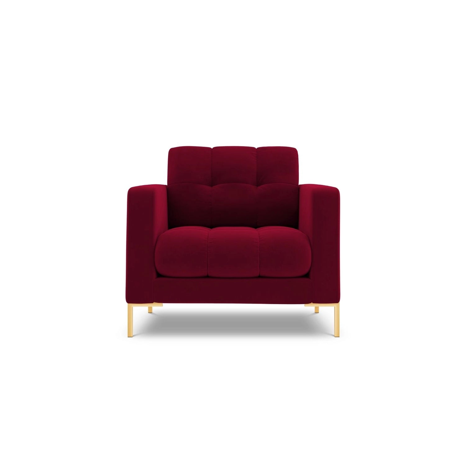 Bali Sessel aus Samt in Rot (Bluvel 59), 87x96x75 cm von Cosmopolitan Design – Bild 1