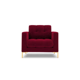 Bali Sessel aus Samt in Rot (Bluvel 59), 87x96x75 cm von Cosmopolitan Design – Bild 1