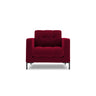 Bali Sessel aus Samt in Rot (Bluvel 59), 87x96x75 cm von Cosmopolitan Design – Bild 1