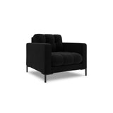 Bali Sessel aus Samt in Schwarz (Bluvel 19), 87x96x75 cm von Cosmopolitan Design – Bild 4