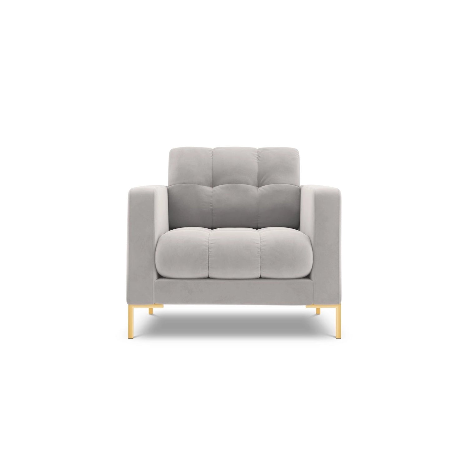Bali Sessel aus Samt in Silber (Bluvel 03), 87x96x75 cm von Cosmopolitan Design – Bild 1