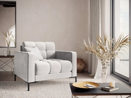 Bali Sessel aus Samt in Silber (Bluvel 03), 87x96x75 cm von Cosmopolitan Design – Bild 2