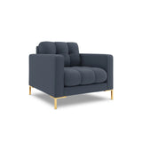 Bali Sessel aus Strukturierter Stoff in Dunkelblau (Nea 86), 87x96x75 cm von Cosmopolitan Design – Bild 3