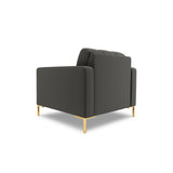 Bali Sessel aus Strukturierter Stoff in Dunkelgrau (Nea 16), 87x96x75 cm von Cosmopolitan Design – Bild 4