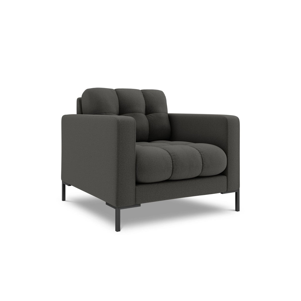 Bali Sessel aus Strukturierter Stoff in Dunkelgrau (Nea 16), 87x96x75 cm von Cosmopolitan Design – Bild 3