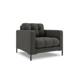 Bali Sessel aus Strukturierter Stoff in Dunkelgrau (Nea 16), 87x96x75 cm von Cosmopolitan Design – Bild 3