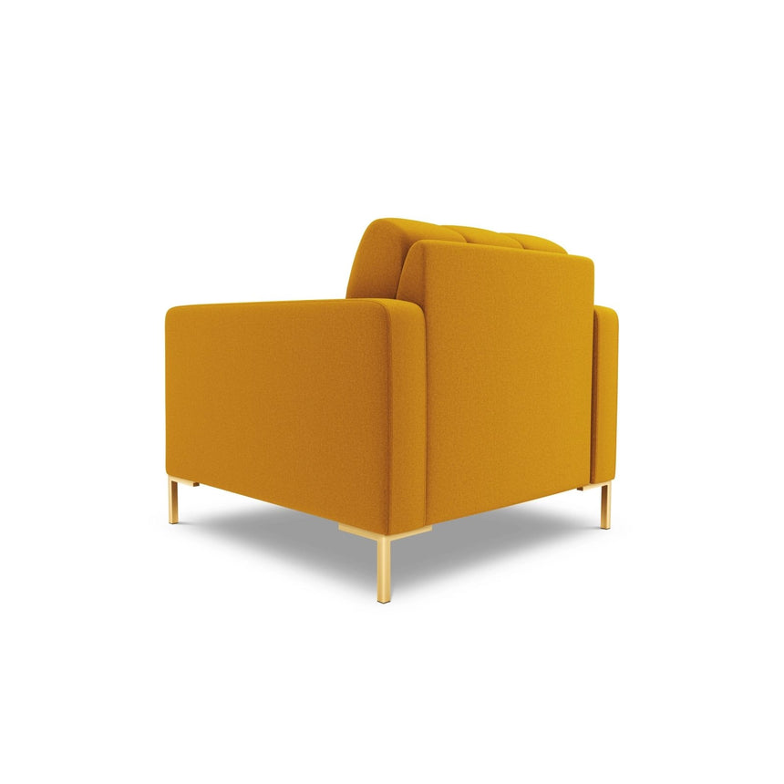 Bali Sessel aus Strukturierter Stoff in Gelb (Nea 66), 87x96x75 cm von Cosmopolitan Design – Bild 4