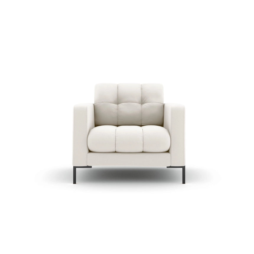 Bali Sessel aus Strukturierter Stoff in Hellbeige (Neve 02), 87x96x75 cm von Cosmopolitan Design – Bild 1