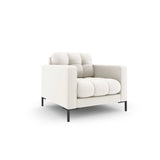 Bali Sessel aus Strukturierter Stoff in Hellbeige (Neve 02), 87x96x75 cm von Cosmopolitan Design – Bild 3