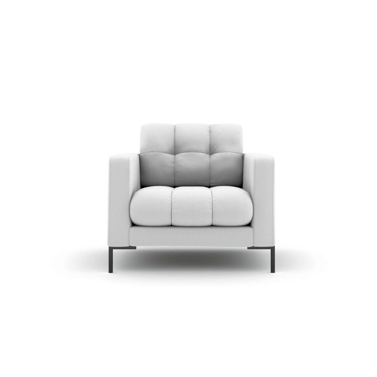 Bali Sessel aus Strukturierter Stoff in Hellgrau (Neve 80), 87x96x75 cm von Cosmopolitan Design – Bild 1