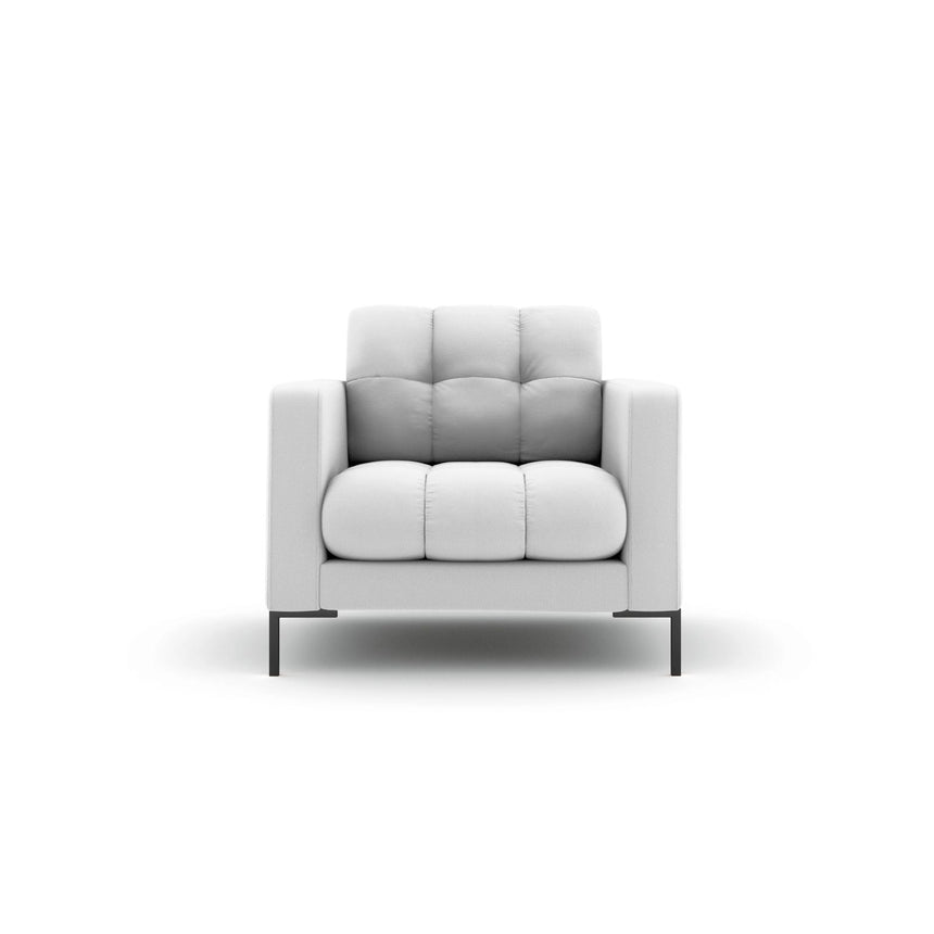 Bali Sessel aus Strukturierter Stoff in Hellgrau (Neve 80), 87x96x75 cm von Cosmopolitan Design – Bild 1