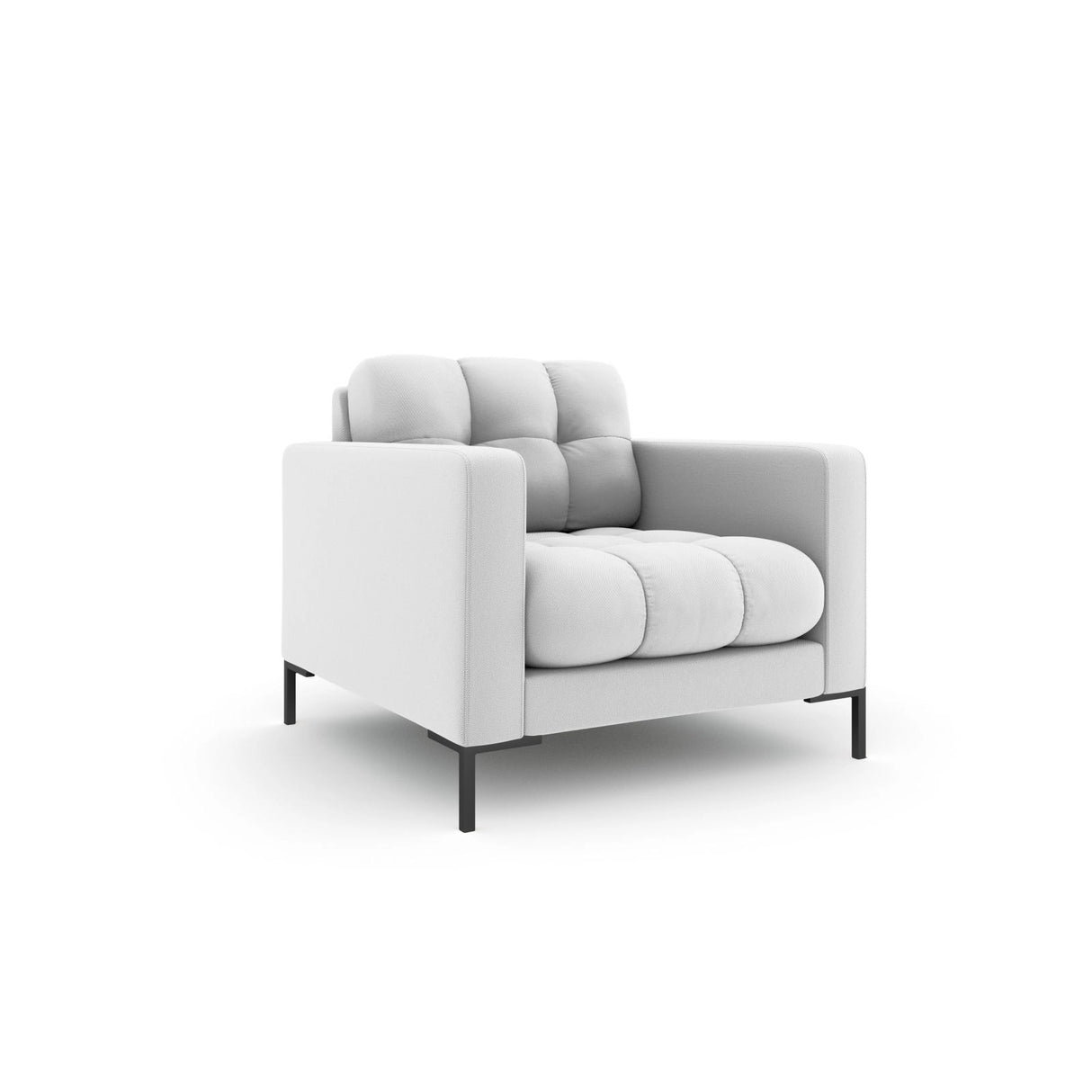 Bali Sessel aus Strukturierter Stoff in Hellgrau (Neve 80), 87x96x75 cm von Cosmopolitan Design – Bild 3