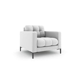 Bali Sessel aus Strukturierter Stoff in Hellgrau (Neve 80), 87x96x75 cm von Cosmopolitan Design – Bild 3