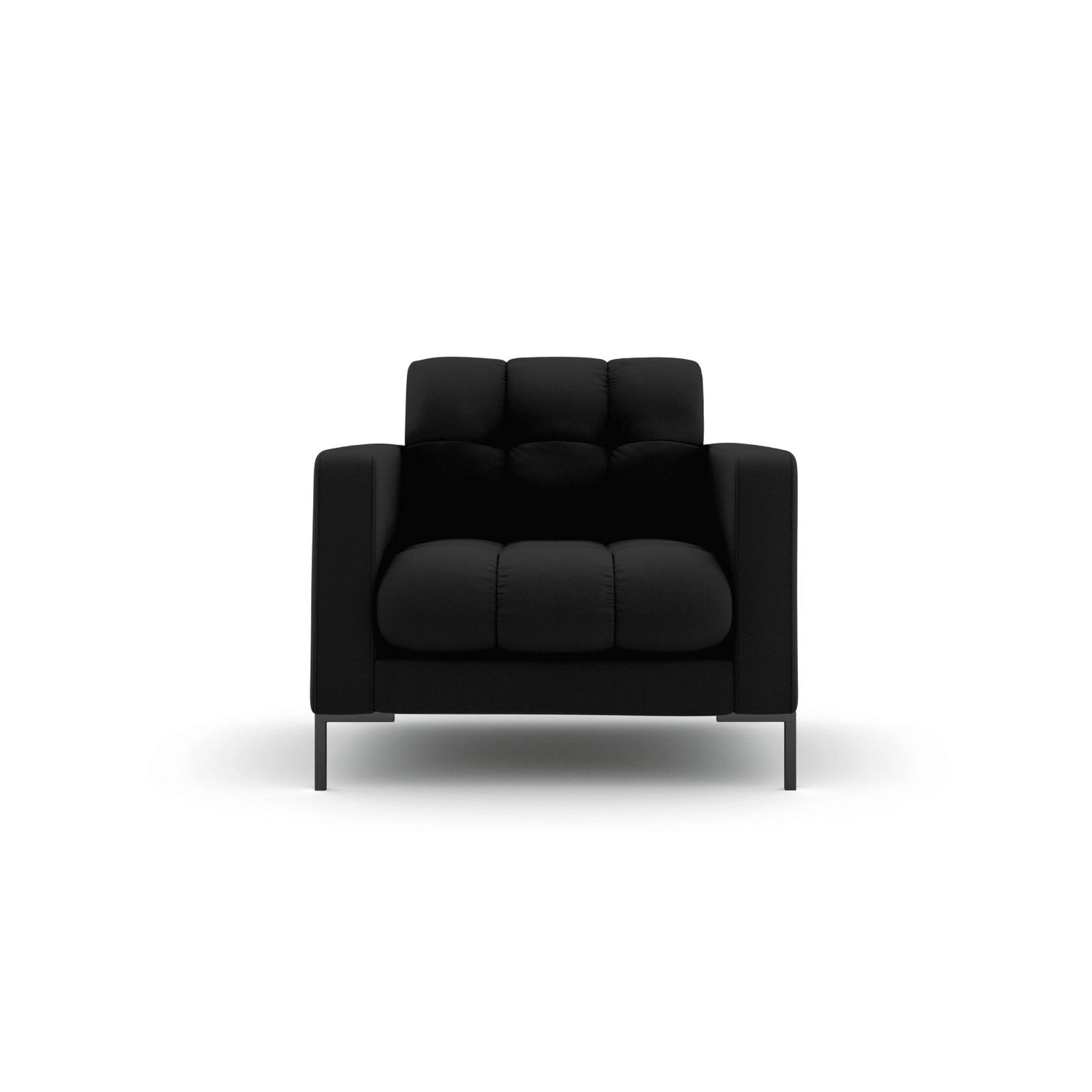Bali Sessel aus Strukturierter Stoff in Schwarz (Neve 100), 87x96x75 cm von Cosmopolitan Design – Bild 1