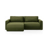 Belfast 3-Sitzer Ecksofa mit Schlaffunktion, ausklappbar, aus Samt in Armeegrün (Magic Velvet 2295), 240x149 cm von Cosmopolitan Design – Bild 1