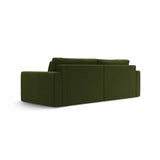 Belfast 3-Sitzer Ecksofa mit Schlaffunktion, ausklappbar, aus Samt in Armeegrün (Magic Velvet 2295), 240x149 cm von Cosmopolitan Design – Bild 9