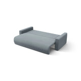 Belfast 3-Sitzer Ecksofa mit Schlaffunktion, ausklappbar, aus Samt in Blaugrau (Magic Velvet 2224), 240x149 cm von Cosmopolitan Design – Bild 7