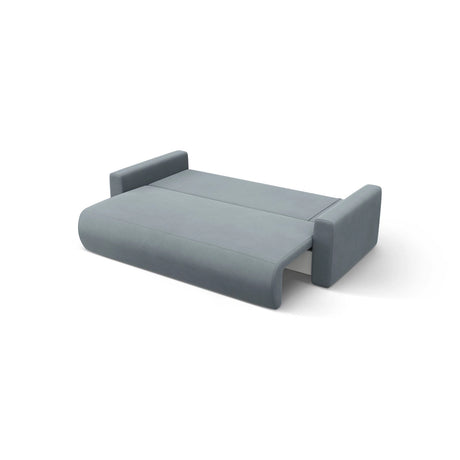 Belfast 3-Sitzer Ecksofa mit Schlaffunktion, ausklappbar, aus Samt in Blaugrau (Magic Velvet 2224), 240x149 cm von Cosmopolitan Design – Bild 7