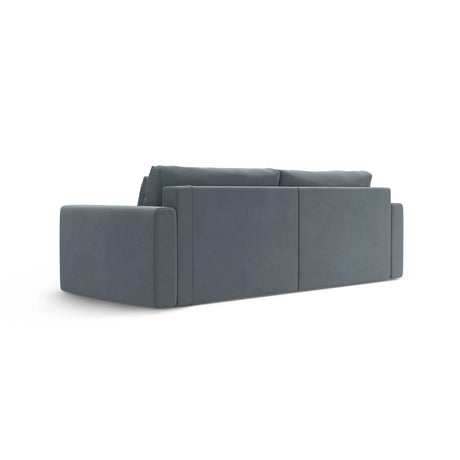 Belfast 3-Sitzer Ecksofa mit Schlaffunktion, ausklappbar, aus Samt in Blaugrau (Magic Velvet 2224), 240x149 cm von Cosmopolitan Design – Bild 9