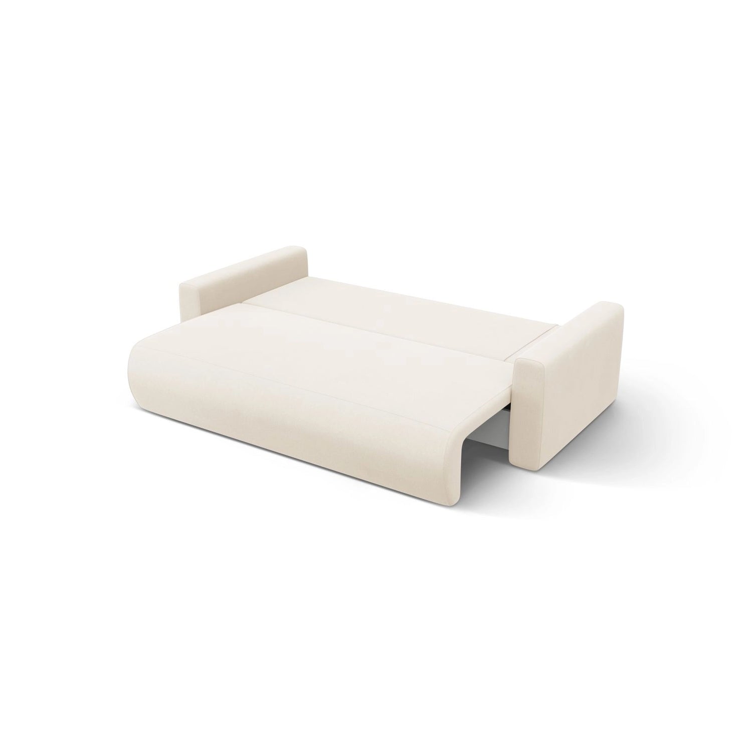 Belfast 3-Sitzer Ecksofa mit Schlaffunktion, ausklappbar, aus Samt in Elfenbein (Magic Velvet 2256), 240x149 cm von Cosmopolitan Design – Bild 7