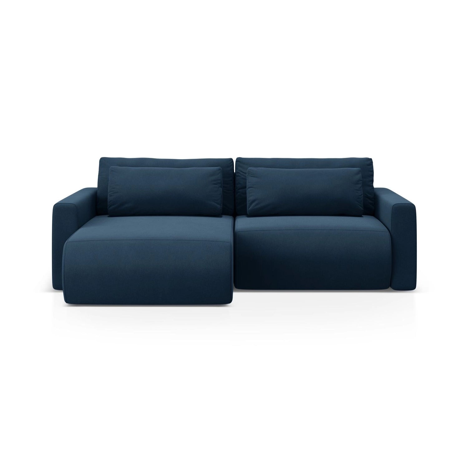 Belfast 3-Sitzer Ecksofa mit Schlaffunktion, ausklappbar, aus Samt in Königsblau (Magic Velvet 2204), 240x149 cm von Cosmopolitan Design – Bild 1