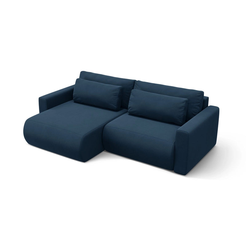 Belfast 3-Sitzer Ecksofa mit Schlaffunktion, ausklappbar, aus Samt in Königsblau (Magic Velvet 2204), 240x149 cm von Cosmopolitan Design – Bild 5