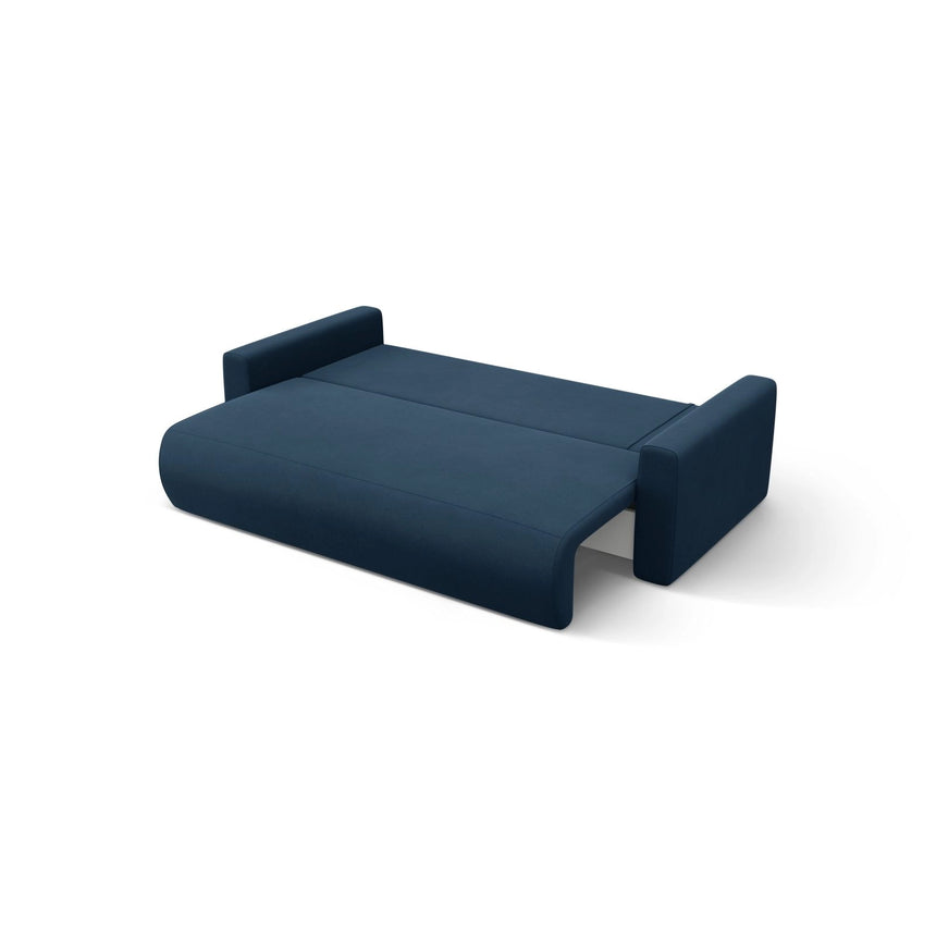 Belfast 3-Sitzer Ecksofa mit Schlaffunktion, ausklappbar, aus Samt in Königsblau (Magic Velvet 2204), 240x149 cm von Cosmopolitan Design – Bild 7