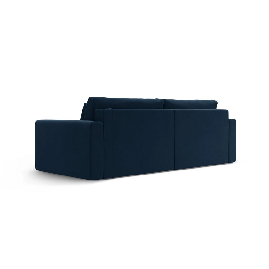 Belfast 3-Sitzer Ecksofa mit Schlaffunktion, ausklappbar, aus Samt in Königsblau (Magic Velvet 2204), 240x149 cm von Cosmopolitan Design – Bild 9