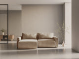 Belfast 3-Sitzer Ecksofa mit Schlaffunktion, ausklappbar, aus Samt in Mandelbeige (Magic Velvet 2282), 240x149 cm von Cosmopolitan Design – Bild 2
