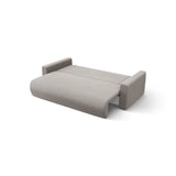 Belfast 3-Sitzer Ecksofa mit Schlaffunktion, ausklappbar, aus Samt in Warmes Grau (Magic Velvet 2270), 240x149 cm von Cosmopolitan Design – Bild 7