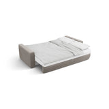 Belfast 3-Sitzer Ecksofa mit Schlaffunktion, ausklappbar, aus Samt in Warmes Grau (Magic Velvet 2270), 240x149 cm von Cosmopolitan Design – Bild 8