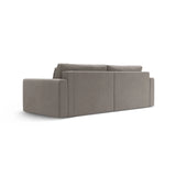 Belfast 3-Sitzer Ecksofa mit Schlaffunktion, ausklappbar, aus Samt in Warmes Grau (Magic Velvet 2270), 240x149 cm von Cosmopolitan Design – Bild 9