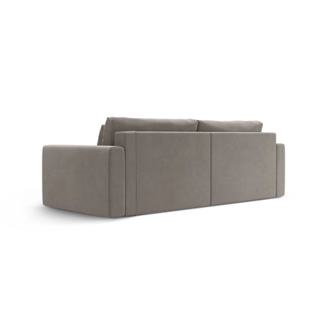 Belfast 3-Sitzer Ecksofa mit Schlaffunktion, ausklappbar, aus Samt in Warmes Grau (Magic Velvet 2270), 240x149 cm von Cosmopolitan Design – Bild 9