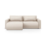 Belfast 3-Sitzer Ecksofa mit Schlaffunktion, ausklappbar, aus Samt oder Strukturstoff, 240x149 cm von Cosmopolitan Design – Bild 1